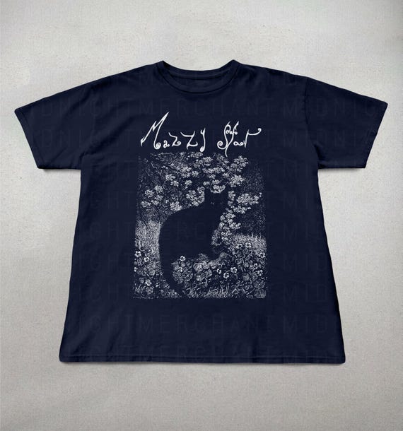 Mazzy Star Cat Shirt, 90s Alternative Rock, Hope Sandoval Mazzy Star Cat Shirt, 90s Alternative Rock, Hope Sandoval