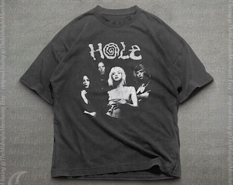 Hole Band T-shirt, Comfort Colors Premium Cotton Shirt, Oversized band tee, 90s Band Shirt, Band graphic tees, Goth shirts, Band tees