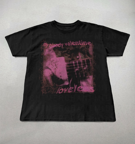 My Bloody Valentine Loveless T-shirt, 90s Shoegaze Band Tee, Cute