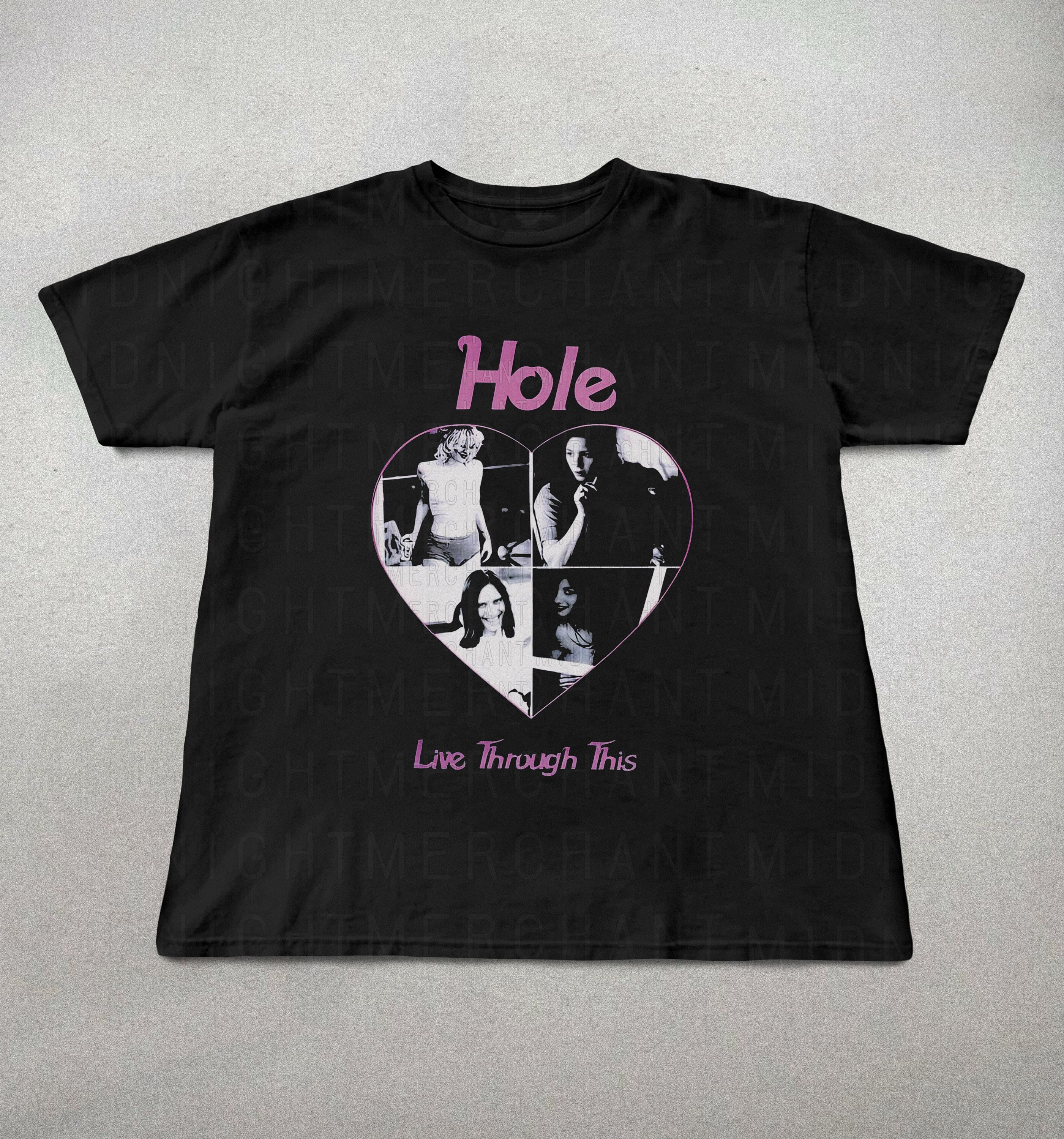 Hole Band T-shirt, Unisex Cotton Shirts, Hole Love Through