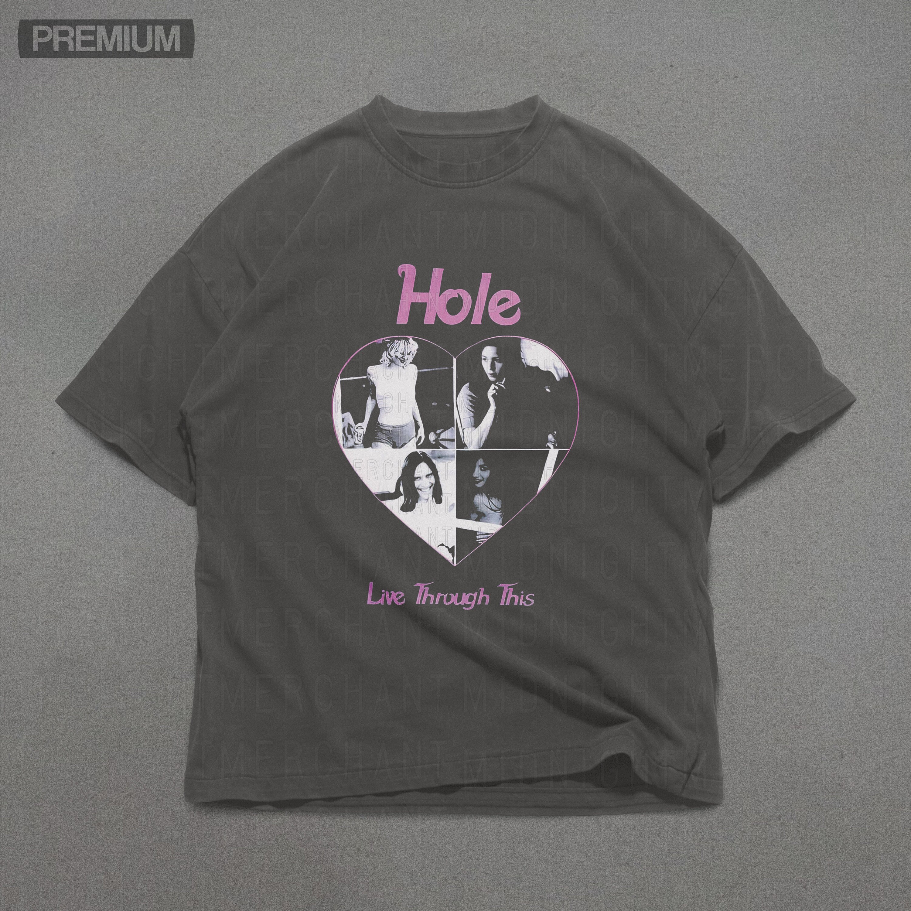 Hole Band T-shirt, Comfort Colors Premium Cotton Shirt, Oversized