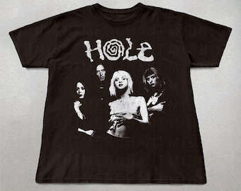 ホールグリッターハートバンドTシャツ サブポップ オルタナティブ