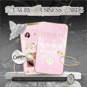 Modèle de carte de fidélité mise en page IG, carte de visite beauté rose, carte de fidélité cils, coiffure, salon de coiffure, maquillage, ongles, conception de carte de visite Instagram