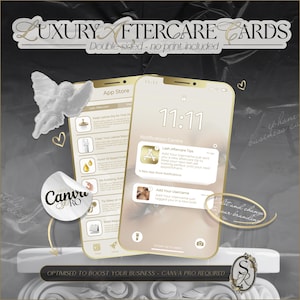 Aesthetics Ppratistionist Aftercare Card Canva Template, DIY Print IPhone Layout Card, Fillers, Skin Booster, Dermal Filler 9,5 x 5,5 cm