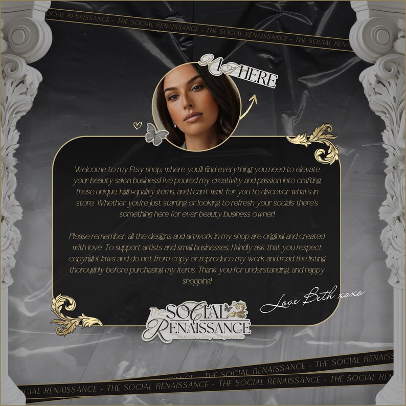 Beauty Salon Flyer, Canva Template, Beauty Salon Social Media Template