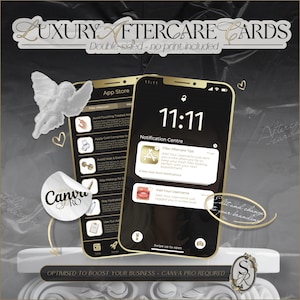 Esthetics Practitioner Aftercare Card Canva-sjabloon, DIY-afdruk iPhone-lay-outkaart, fillers, skinbooster, huidvuller 3,5 x 2 inch