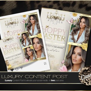 Easter Social Media Templates for Beauty Salons – Instant Download