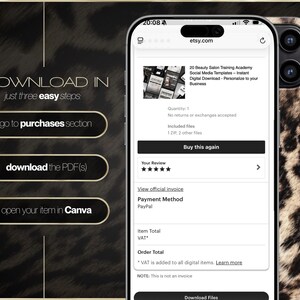 Beauty Salon Social Media Template – Instant Digital Download image 6