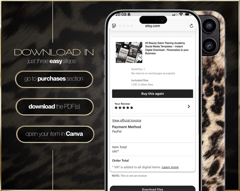 Beauty Salon Social Media Template – Instant Digital Download image 6