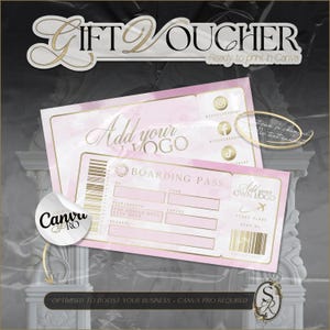 Boarding Card Geschenkgutschein, Bordkarte Canva, Geschenkkarte, Lash Geschenkgutschein, Hair, Salon, Makeup, Nails, Instagram Geschenkgutschein Design