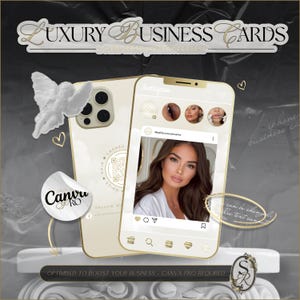 Iphone Layout Visitenkarte Vorlage, Handy Visitenkarte Canva, Lash Loyalitätskarte, Haare, Salon, Make-up, Nägel, Instagram Visitenkarte