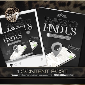 Beauty Salon Social Media Template – Instant Digital Download image 1
