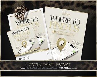 Modello per social media per salone di bellezza - Download digitale immediato