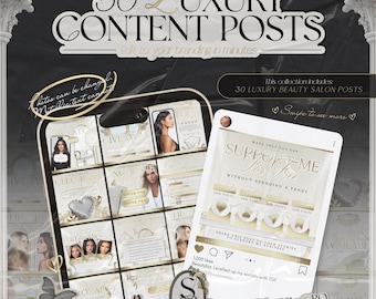 30 folletos para salones de belleza, plantillas de Canva, plantillas para redes sociales de salones de belleza, plantillas de belleza, publicaciones para reservar estética, publicaciones sobre tecnología de pestañas