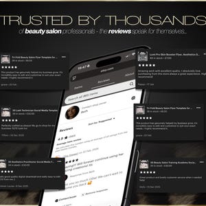 Beauty Salon Social Media Template – Instant Digital Download image 4
