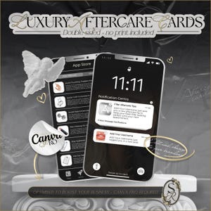 Aesthetics Ppratistionist Aftercare Card Canva Template, DIY Print IPhone Layout Card, Fillers, Skin Booster, Dermal Filler 9,5 x 5,5 cm