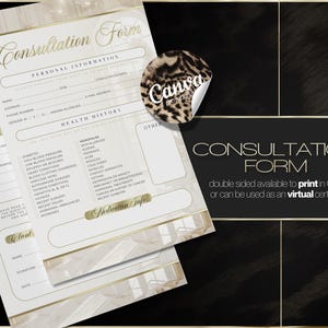 Beauty Salon Consultation Form – Instant Digital Download