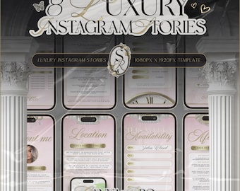 Beauty Instagram Stories, Canva Template, Social Media Template, Beauty Template, Aesthetics Post, Lash Tech Post, Instagram Story Templates