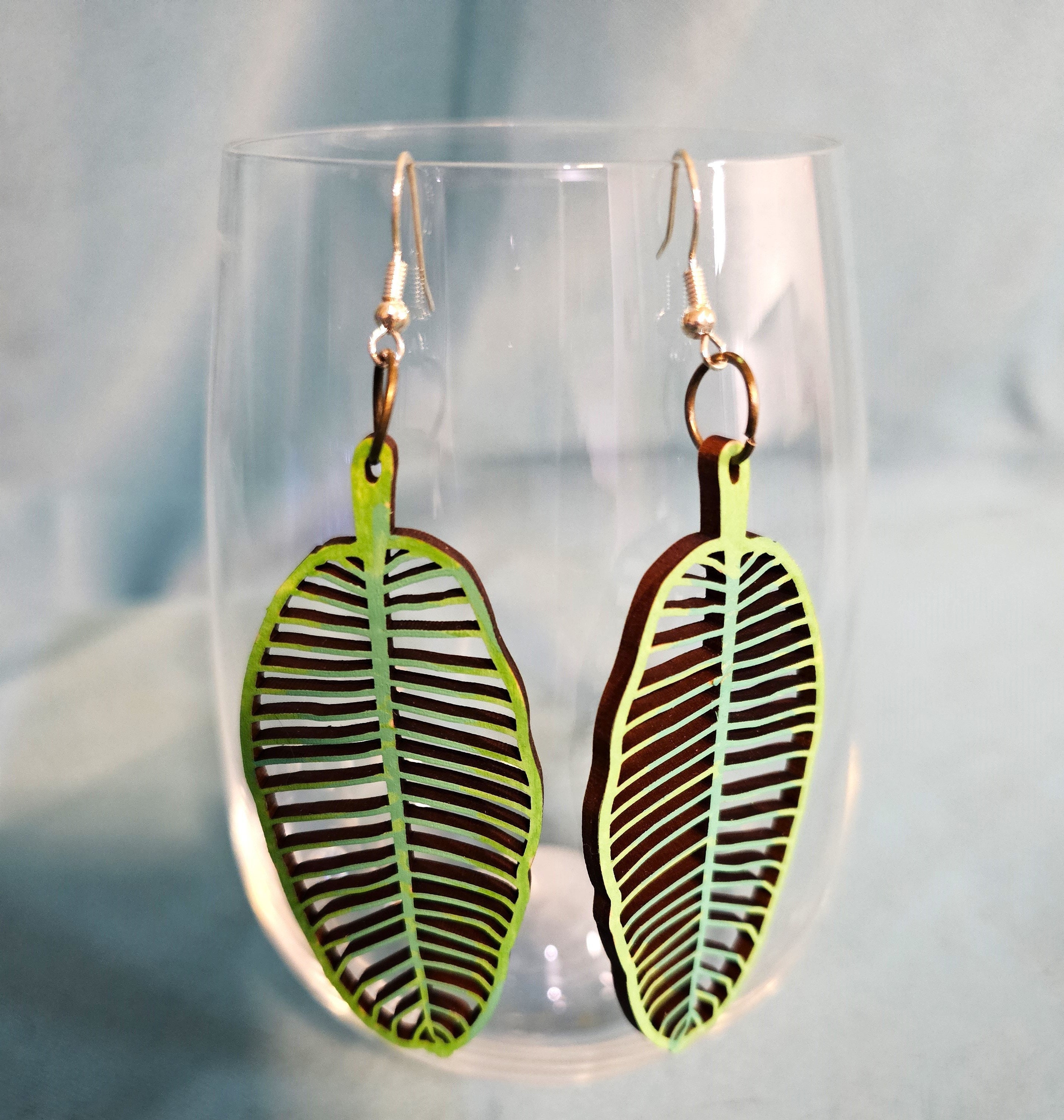 Banana Leaf Earrings