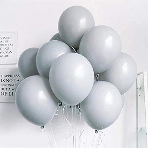 5" Royal Macaron Grey Balloons for Graduation, Baby Shower, Birthday, Bridal Shower Decor, Wedding and more!
