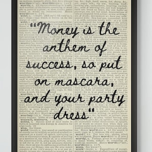 put on mascara and your party dress Lana Del Rey Quotes Shirts