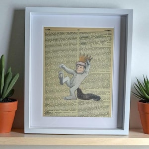 Where The Wild Things Are Vintage Dictionary Print