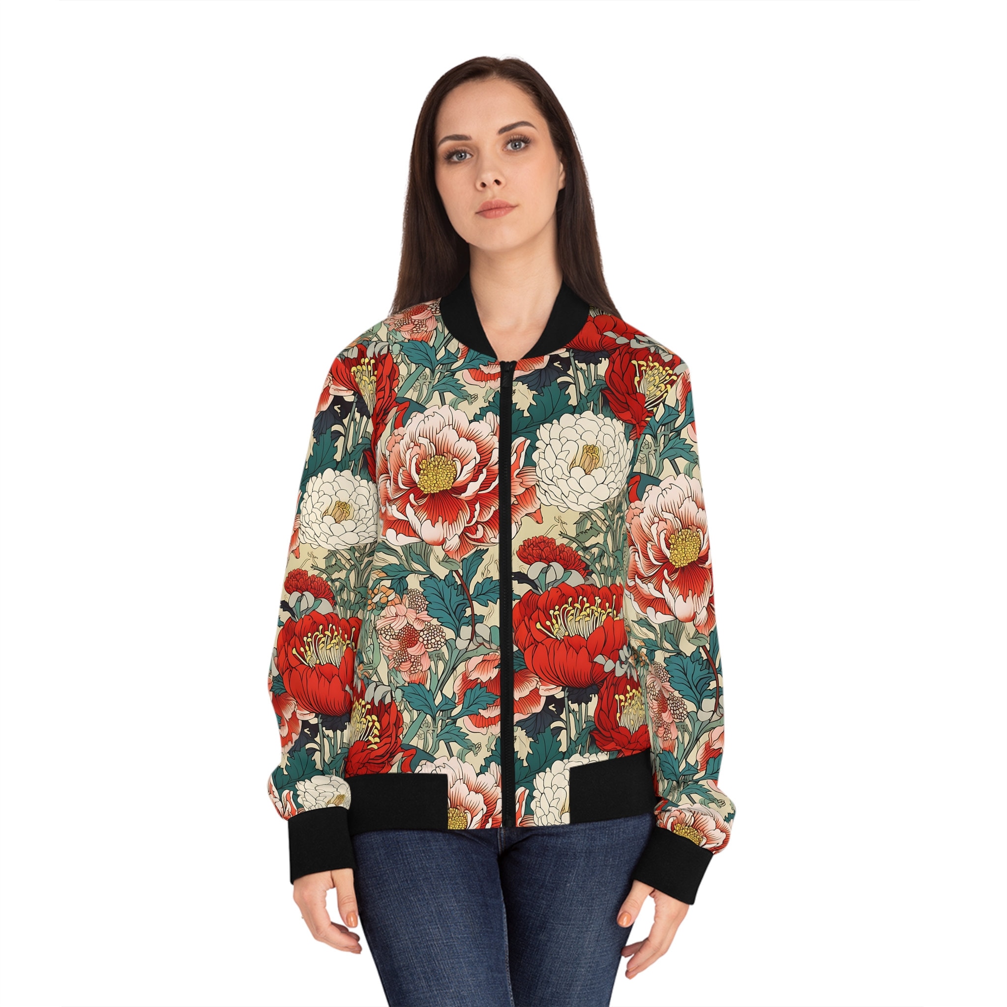Bomber Jacket (Unisex)(WindSong Flower) RJSTH@Fabric#4 RJSTHW2022 RJS main image 0