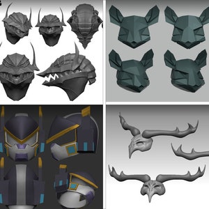 Custom Cosplay Mask/Helmet 3D Modeling | Mask/Helmet 3D Design and Modeling