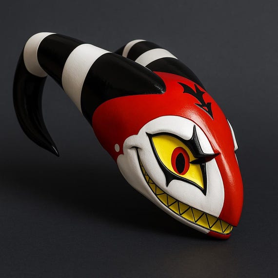 Blitzo Helluva Boss Inspired Mask/helmet/cosplay - Etsy