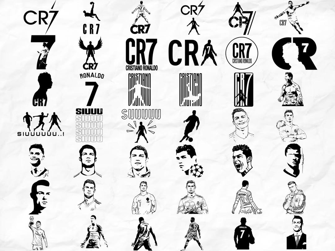 Cristiano Ronaldo CR7 SVG Bundle: Football Clipart (digital Download ...