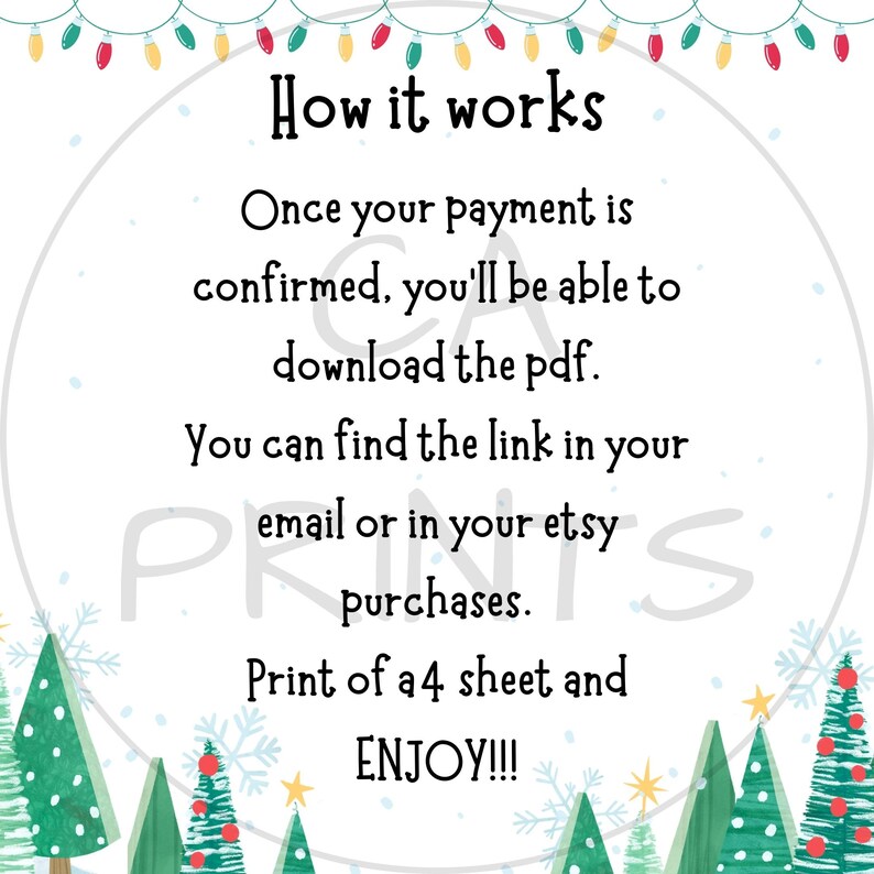 Printable Kids Letter to Santa, Kids Christmas Wishlist, Kids Holiday ...