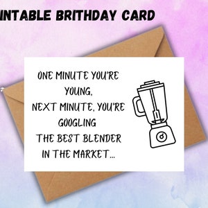 FUNNY Printable Birthday Card for Friends, Happy Birthday Card, Funny ...