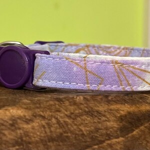 Purple and Gold Cat Collar