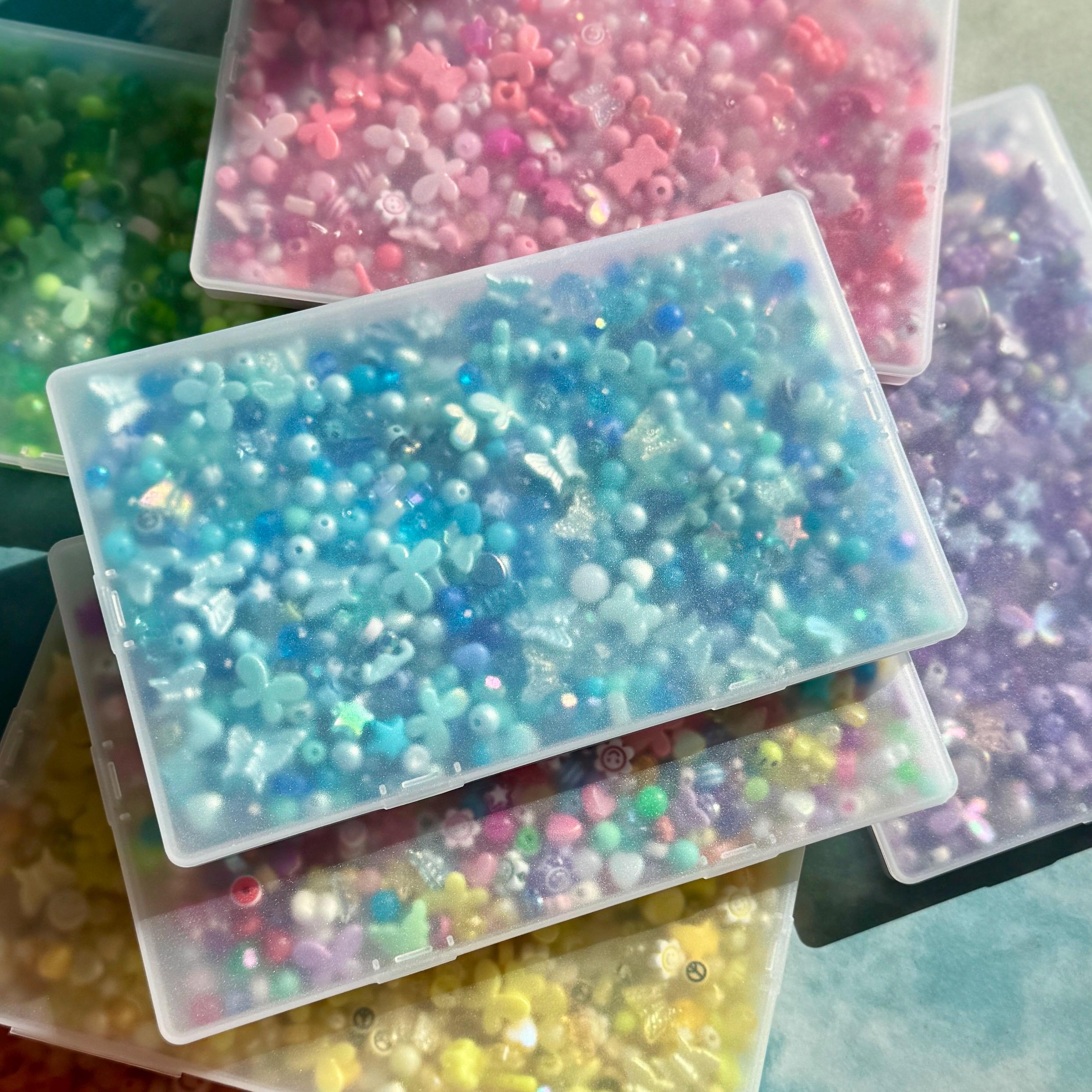 Bead Boxes! Half Pound of Kawaii Kandi Kidcore Color-themed Beads, Bead ...