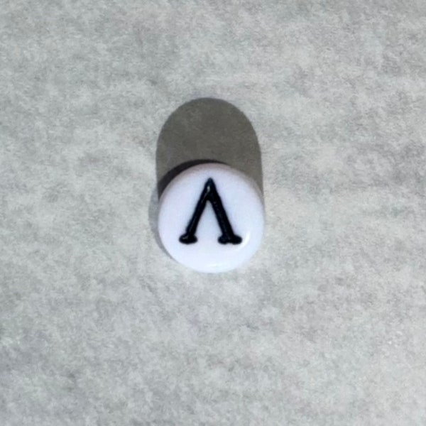 Lambda (Λ) Beads for Sorority Sisters, Fraternity Brothers, Pi Lambda Phi Gifts, Alpha Kappa Lambda Presents Greek Jewelry DIY, 10 pcs