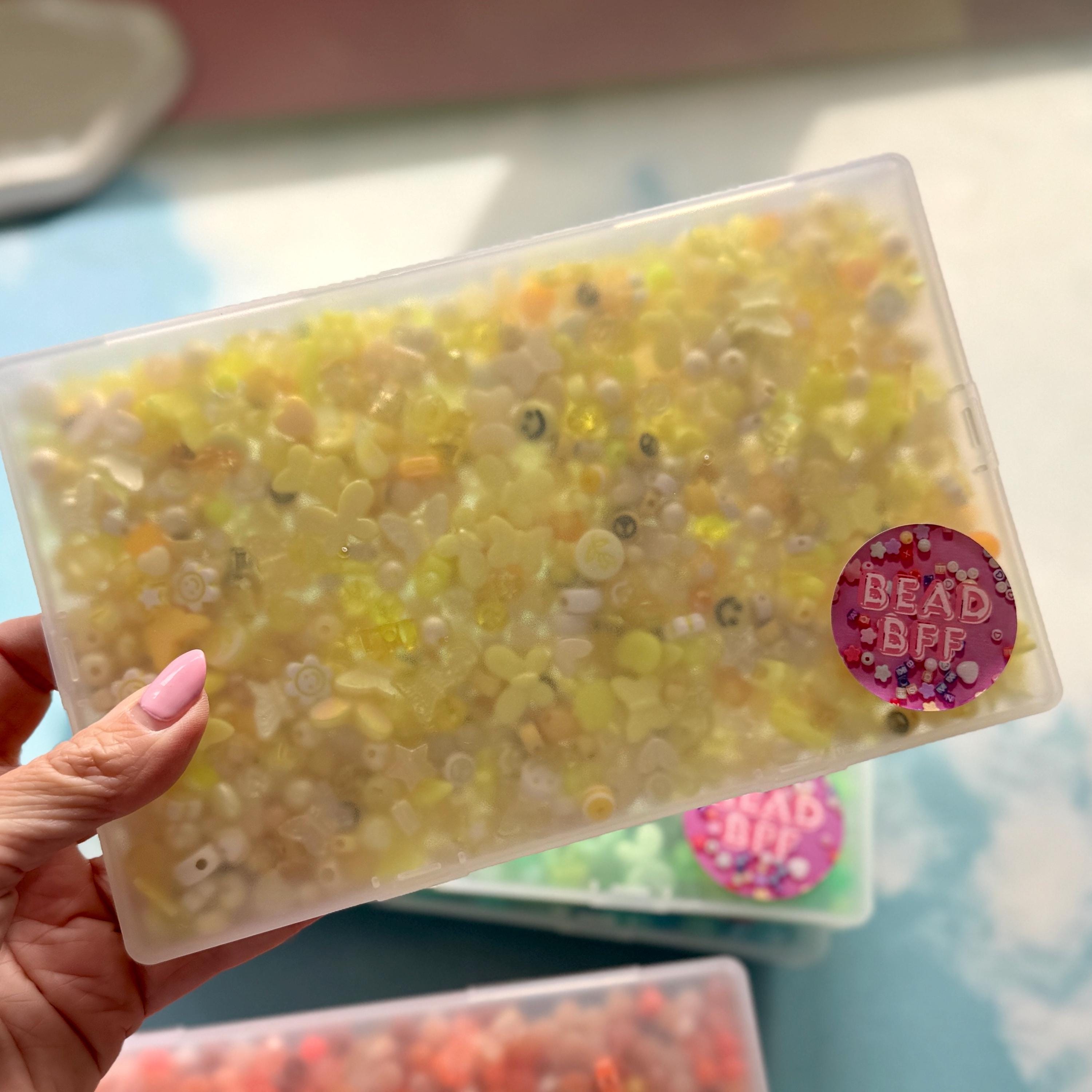 Bead Boxes! Half Pound of Kawaii Kandi Kidcore Color-themed Beads, Bead ...