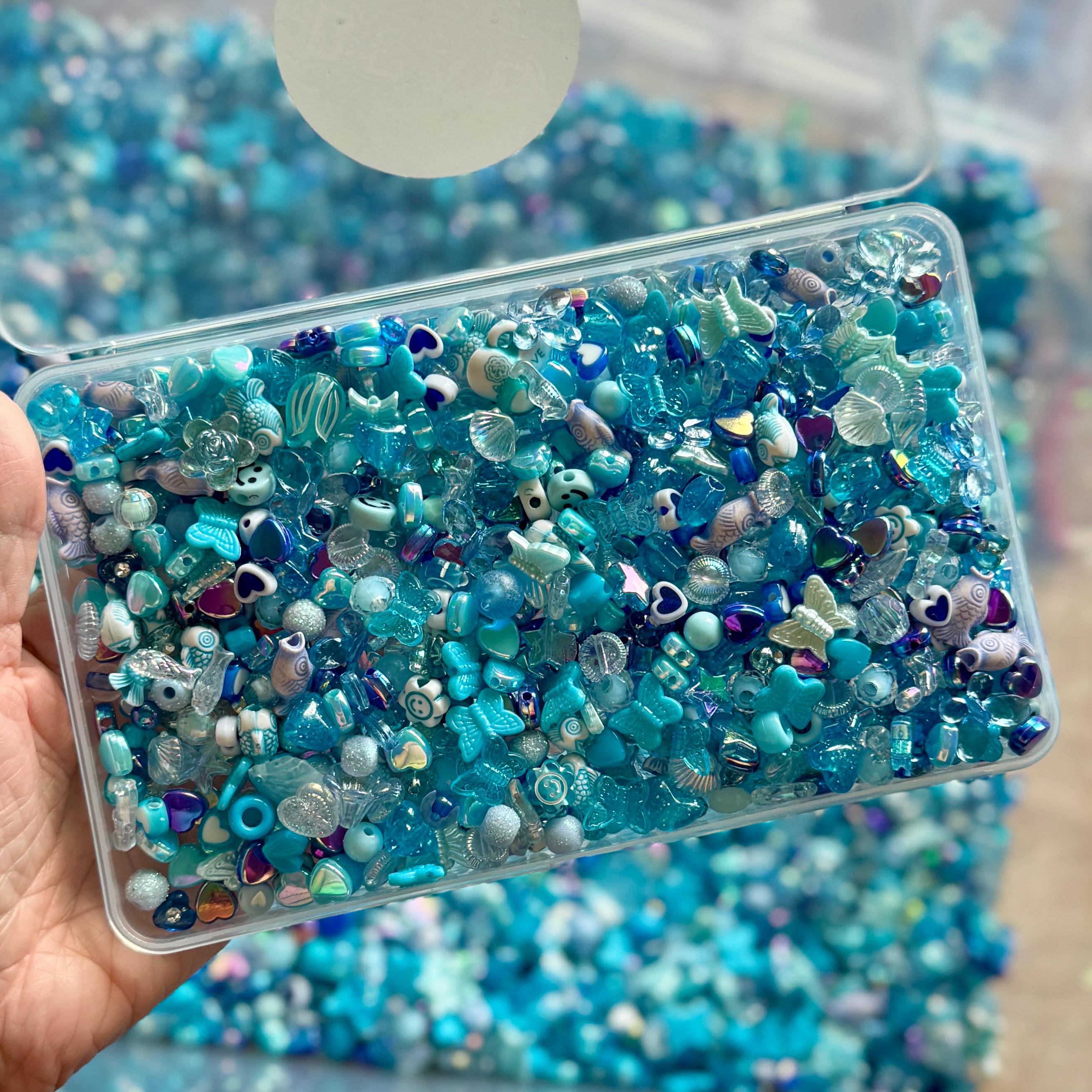 Bead Boxes! Half Pound of Kawaii Kandi Kidcore Color-themed Beads, Bead ...