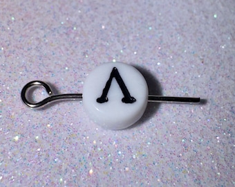 100 Lambda Greek Letter Beads: DIY Sorority Fraternity Jewelry, 7mm