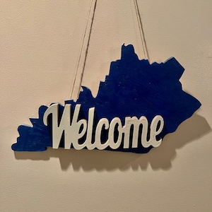 Kentucky State shaped sign