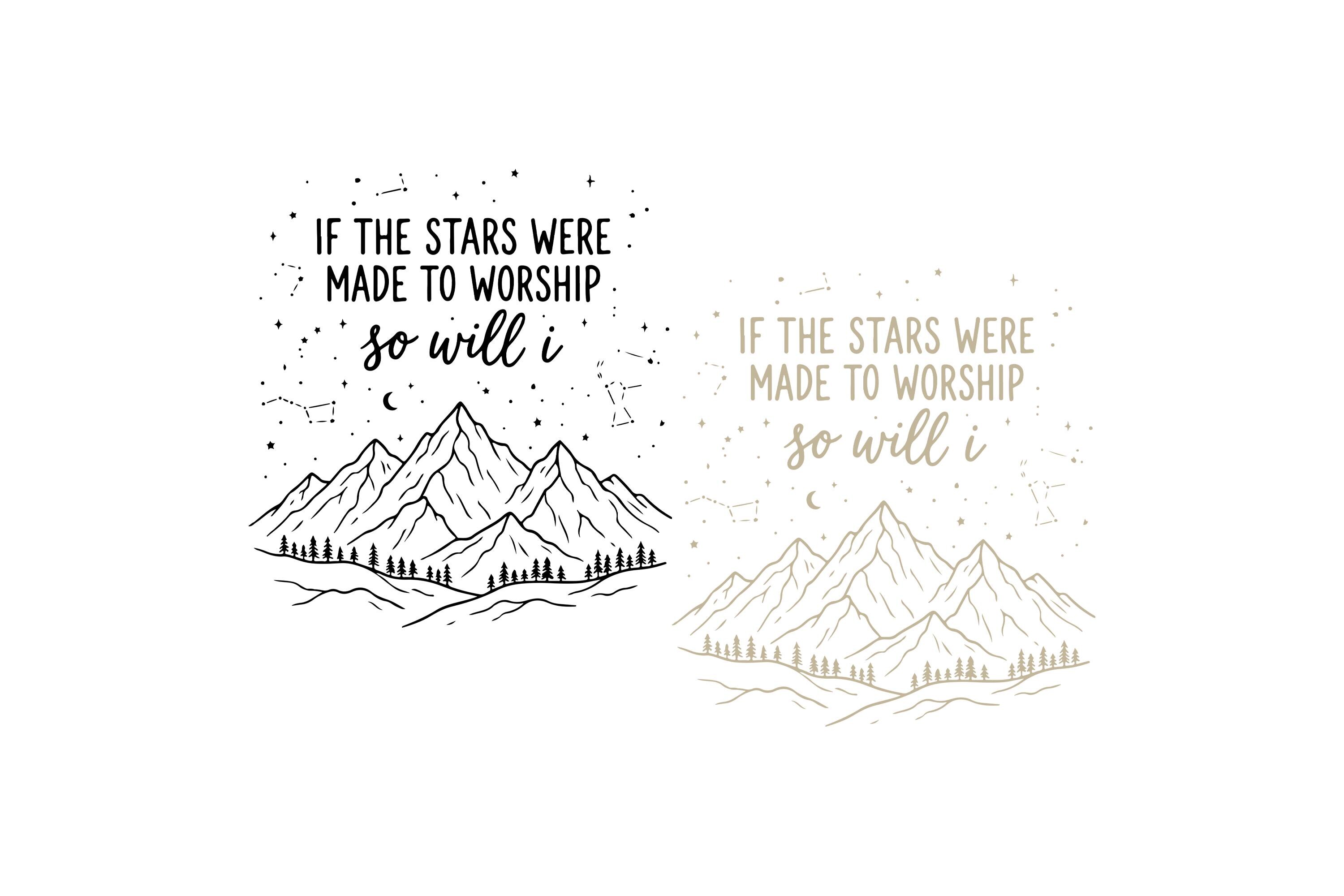If the Stars Were Made to Worship SVG PNG, Retro Christian Mom Svg ...