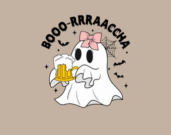 Boo Rracha Halloween Ghost SVG PNG files, Borracha Ghost Svg, Latino Halloween Svg, Mexican, Spanish Halloween Png, Drunk Ghost Svg, Gift.