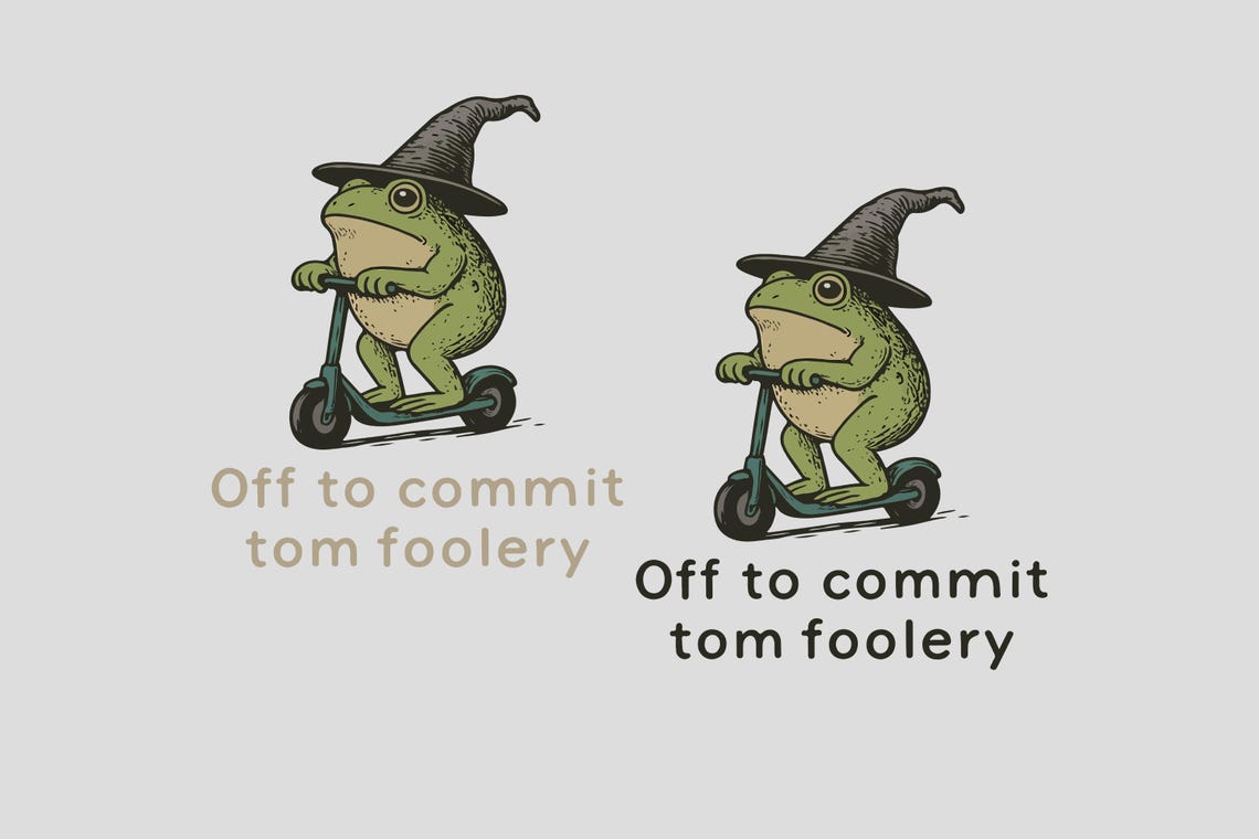Off to Commit Tom Foolery Frog SVG PNG, Funny Frog Wizard Meme Png ...
