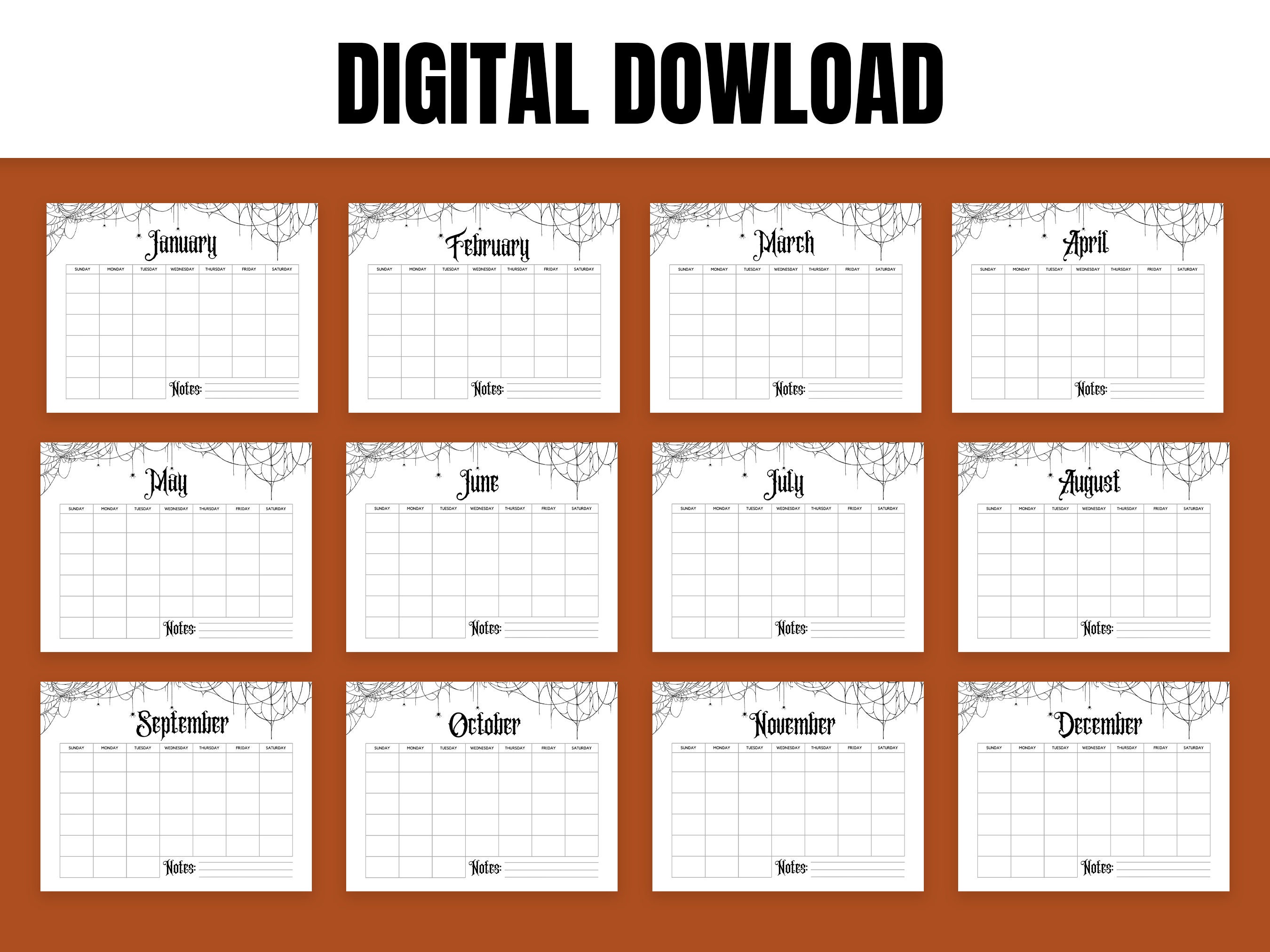 Amazon.com: Monthly Horror Planner 2022: Calendar For Notes