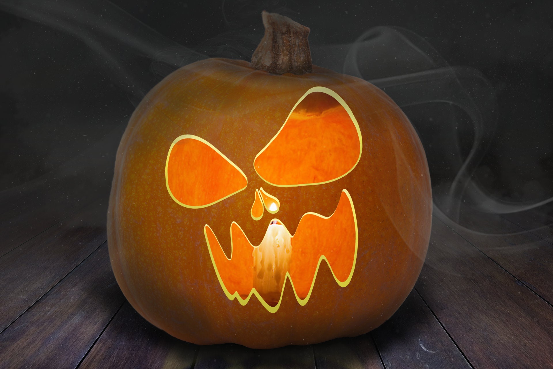 50 Printable Pumpkin Carving Stencils for Halloween | Bundle of 50 ...
