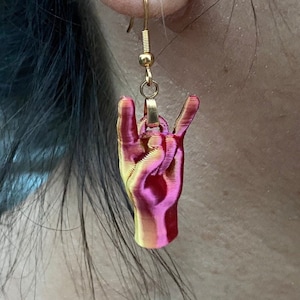 Rock-On Hand Earrings | Sign of the Horns | Karana Mudra | Cornuto