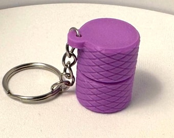 Custom Pill Capsule Keychain: Mini Travel Medicine Case