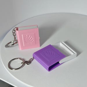 Book-Shaped Keychain: Secret Sliding Pill Box, Capsule Container