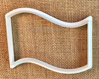 USA Flag Cookie Cutter: 3D Printed, Food-Safe PLA