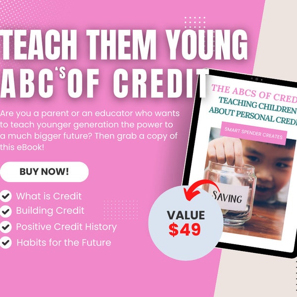 Credit Repair White label eBook for Kids | The ABCs of Credit: Teaching Children about Personal Credit