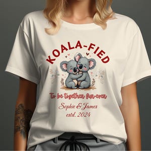Funny Koala Couple Shirt, Cute Koala Hug TShirt, Adorable Koala Gift Tee, Perfect for Couples, Family Matching Shirt